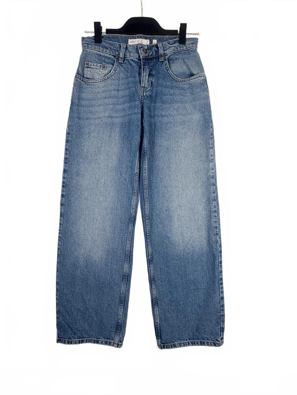 Subdued‎ Light Wash Wide Leg Baggy Jeans Women’s Y2K Low Rise Denim Size 2
